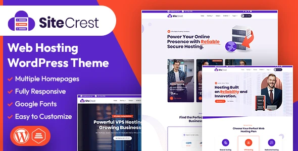 SiteCrest | Web Hosting WordPress & WHMCS Theme