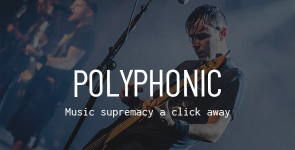 Polyphonic – Music Band, Artist & Musician WordPress Theme