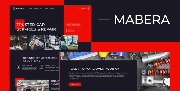Mabera – Car Service & Repair Elementor Template Kit